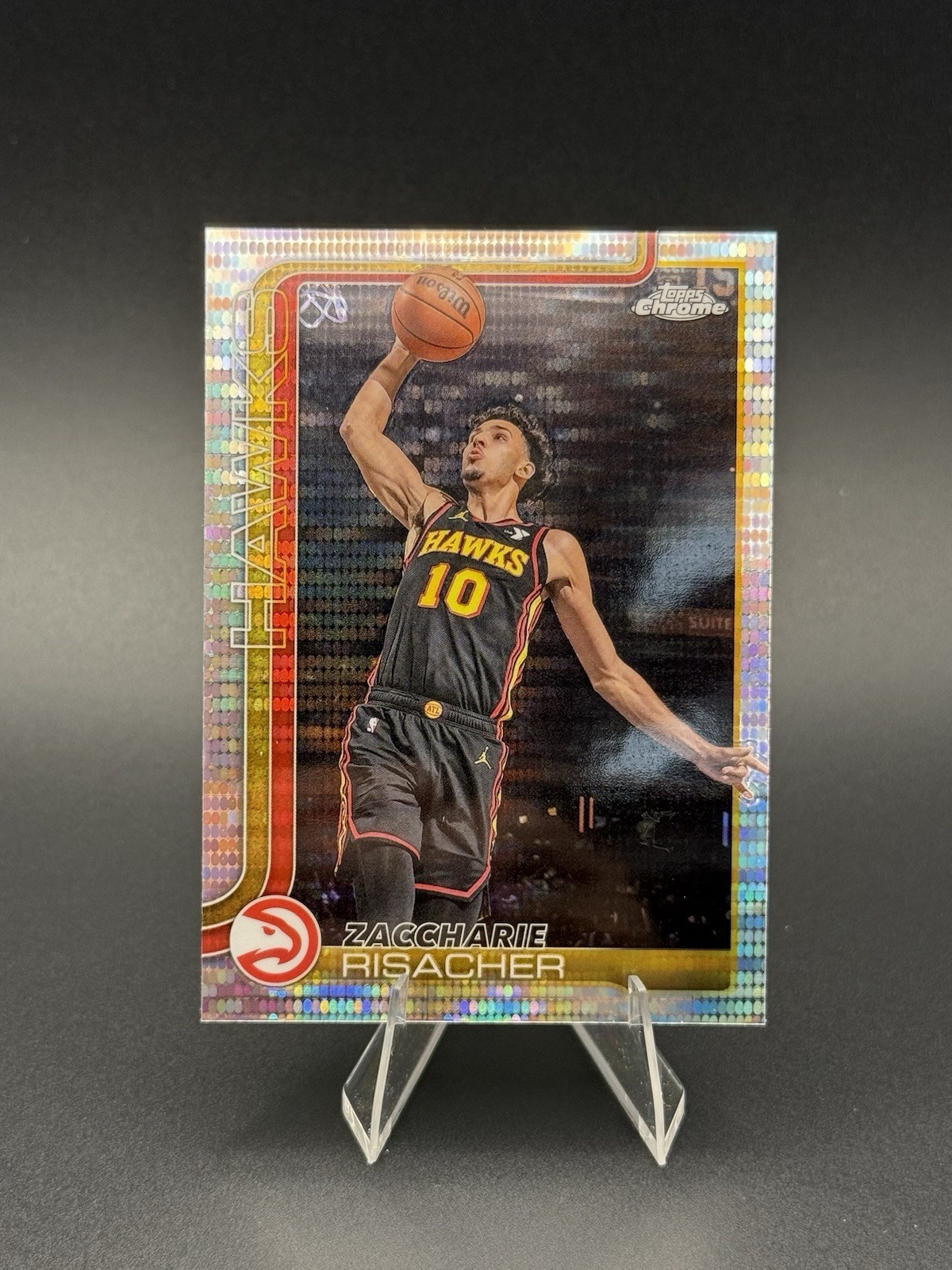 2025-26 Topps Chrome – Zaccharie Risacher #2 Pulsar Refractor