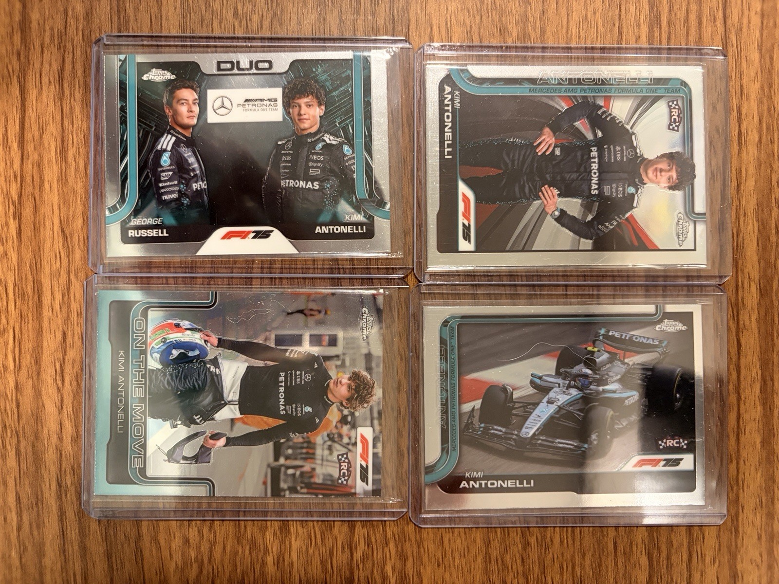 2025 Topps Chrome Formula 1 Complete Base Set #1-200 Antonelli Rookie Cards