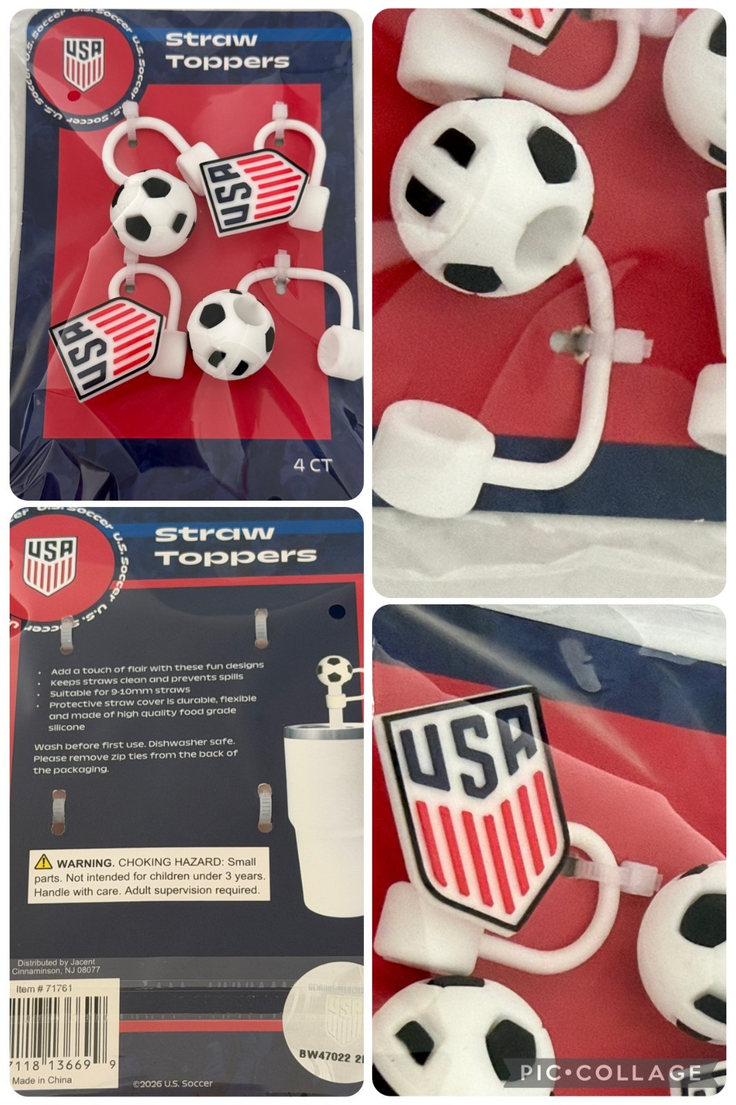 Official FIFA U.S. Soccer World Cup Team USA Bundle Tailgate Game Party Supplies
