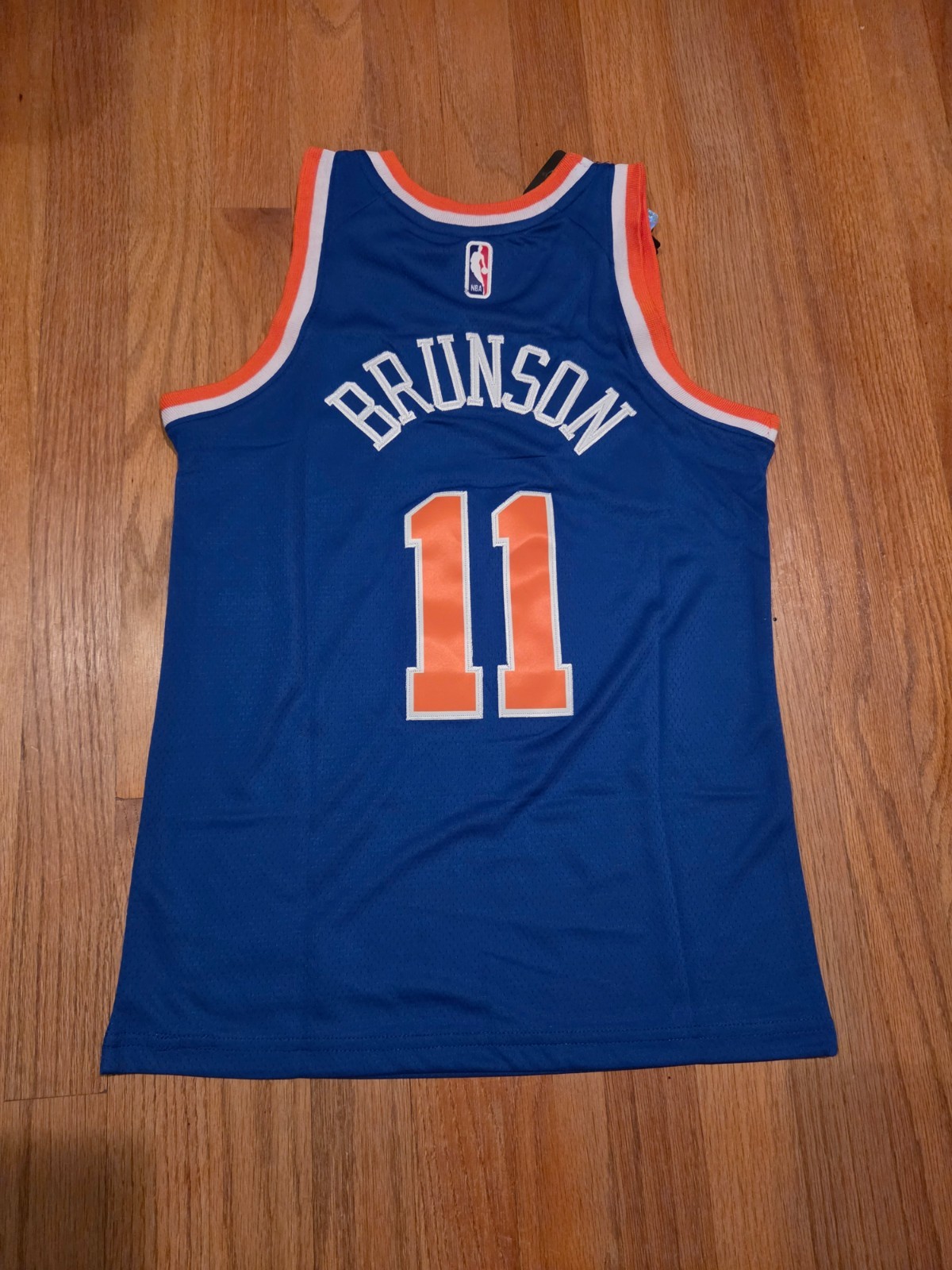 men’s size NYK #11 jalen brunson 44-54 S-2XL blue stitched NWT