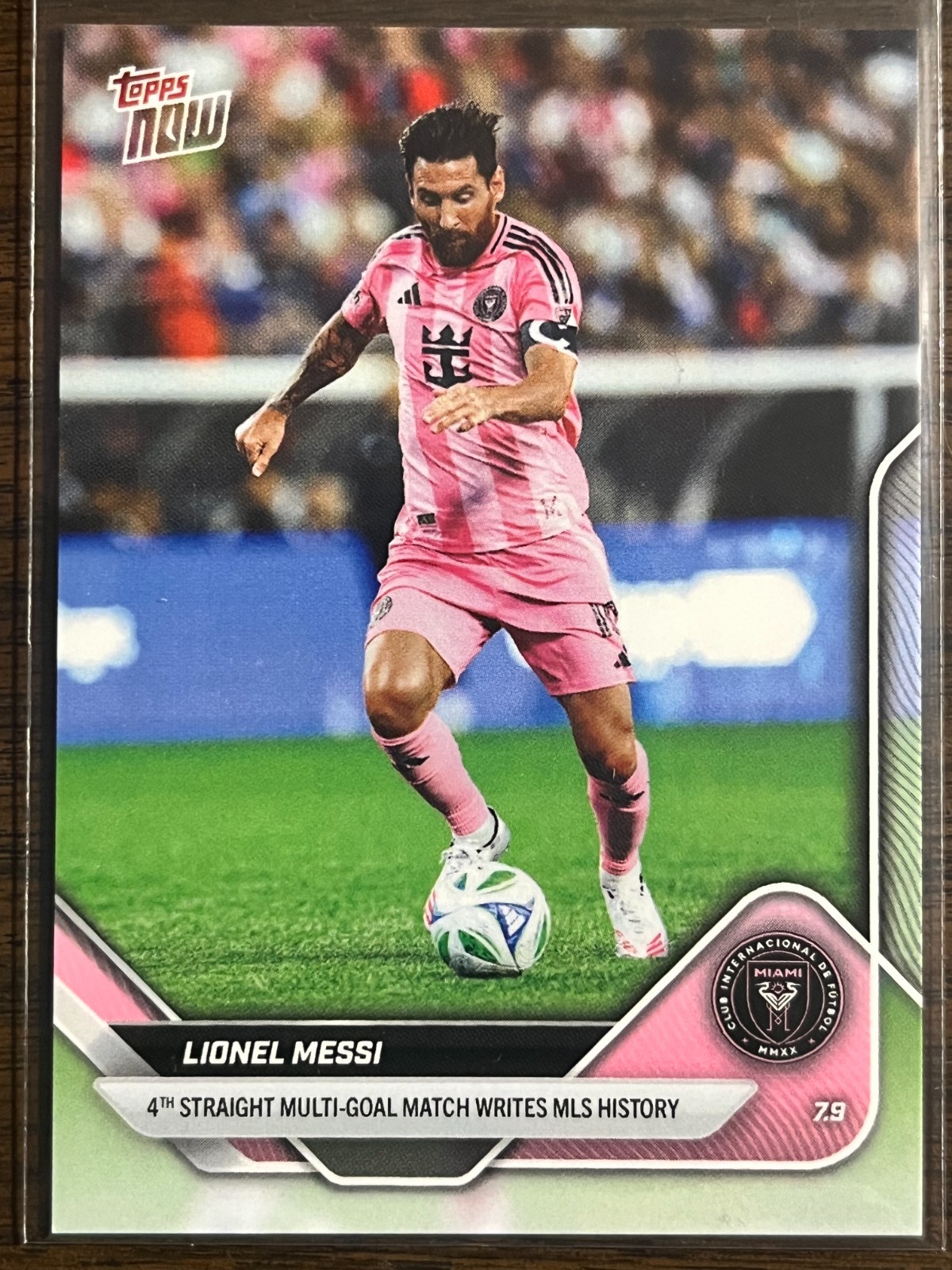 2025 Topps Now MLS #61 Lionel Messi Inter Miami CF