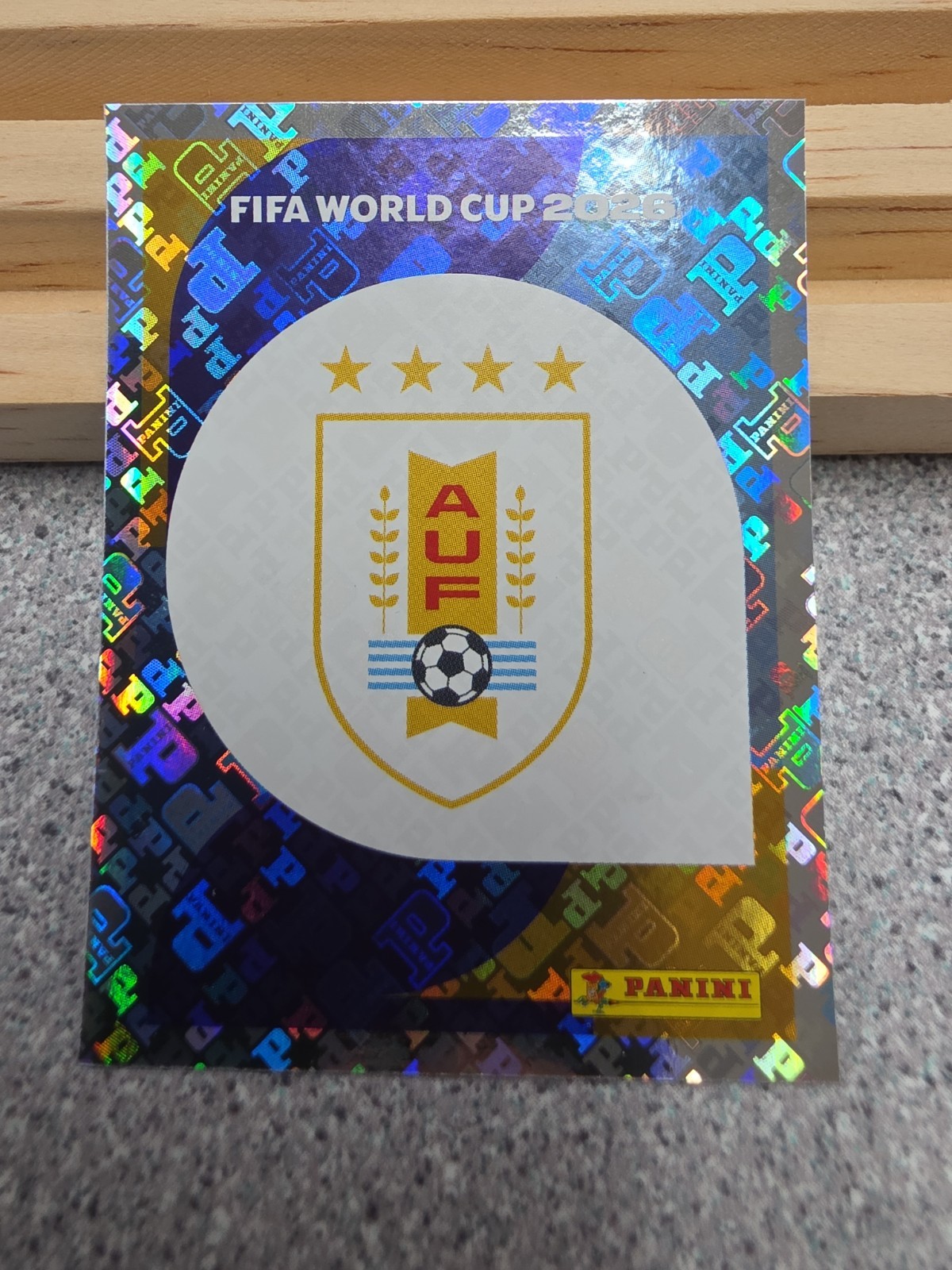 Panini FIFA World Cup 2026 Sticker Uruguay URU 1 Club Badge/Logo Hologram