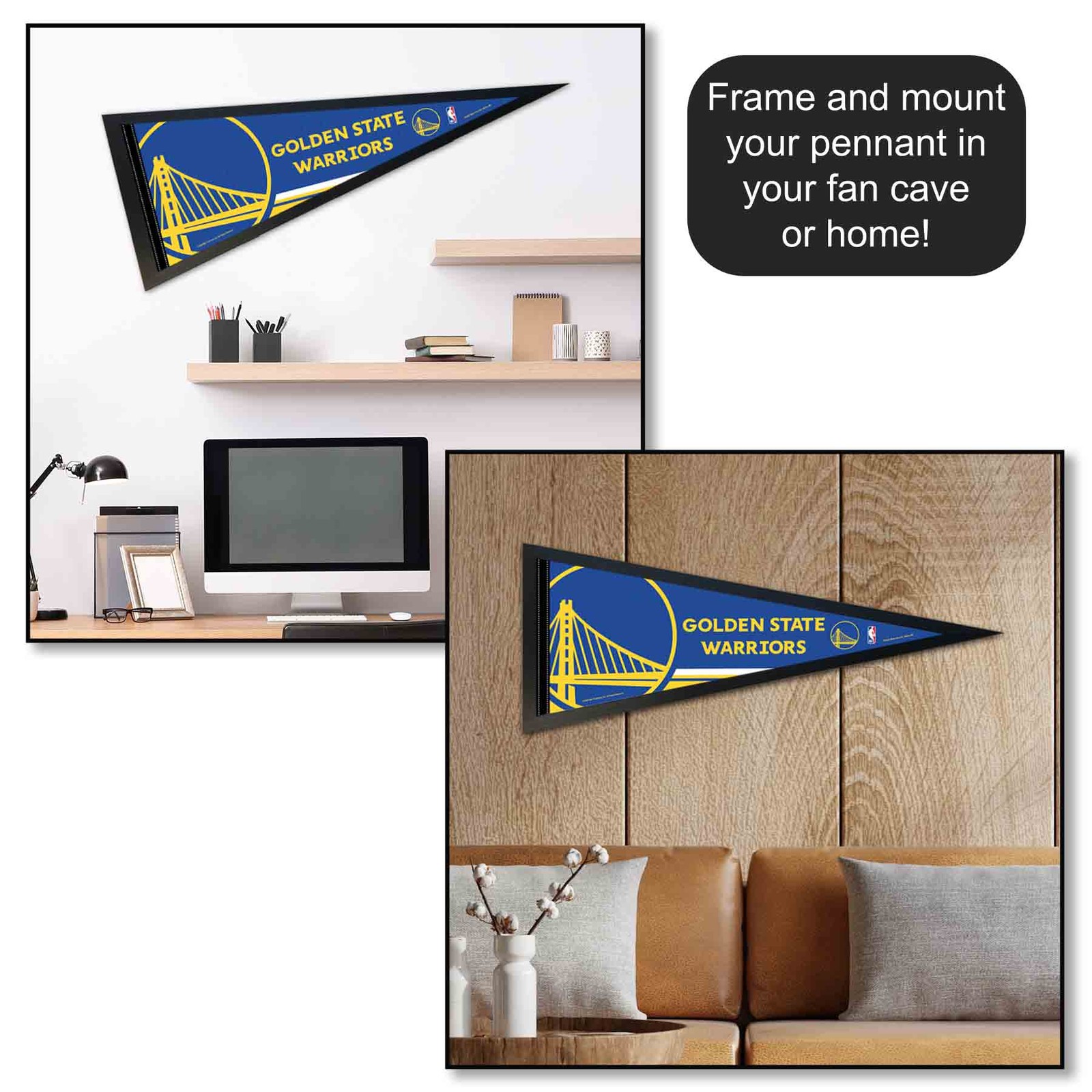 Golden State Warriors NBA Pennant