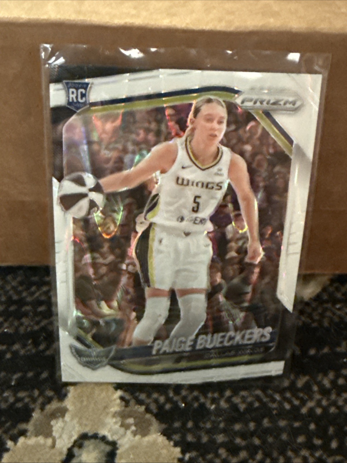 Paige Bueckers Rookie White Seismic Prizm 2025 Prizm WNBA RC #5 Wings