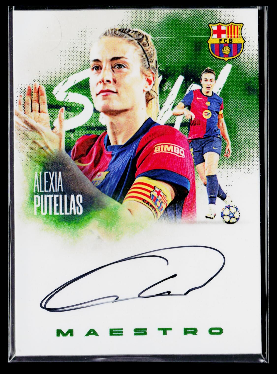 Alexia Putellas 2024-25 Futera FX Barcelona Maestro On Card Auto /5 #BMSA15