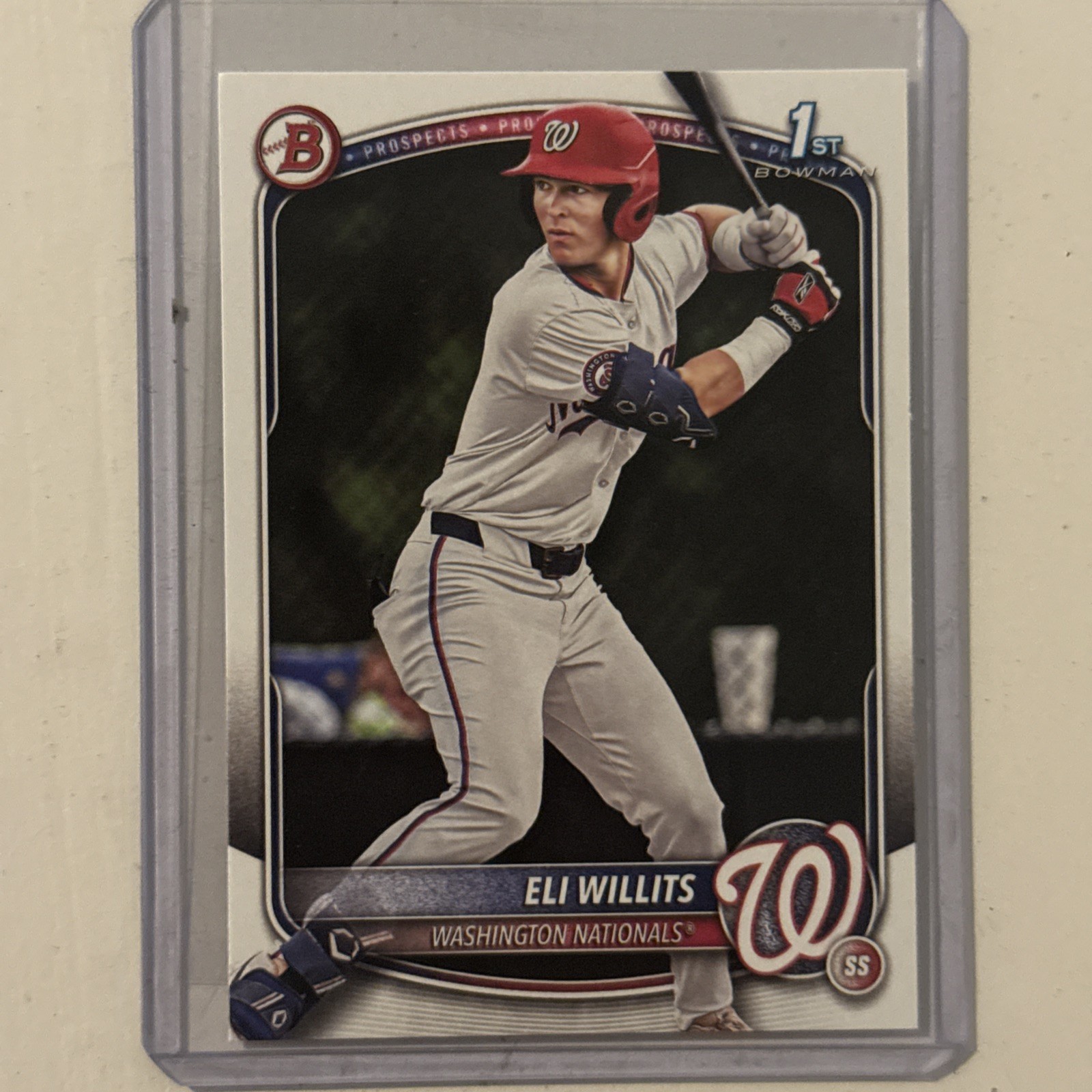 2025 Bowman Draft Eli Willits 1st Bowman Paper Base #BD-1 Nationals