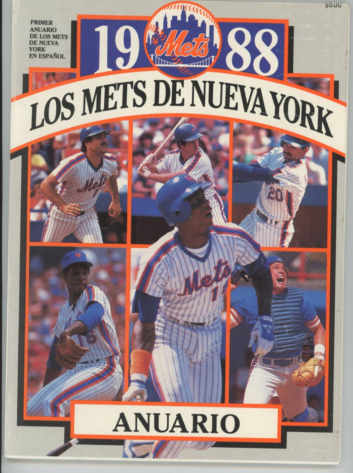 1988 New York Mets Official SPANISH Yearbook NEAR MINT CONDITION *NEW*