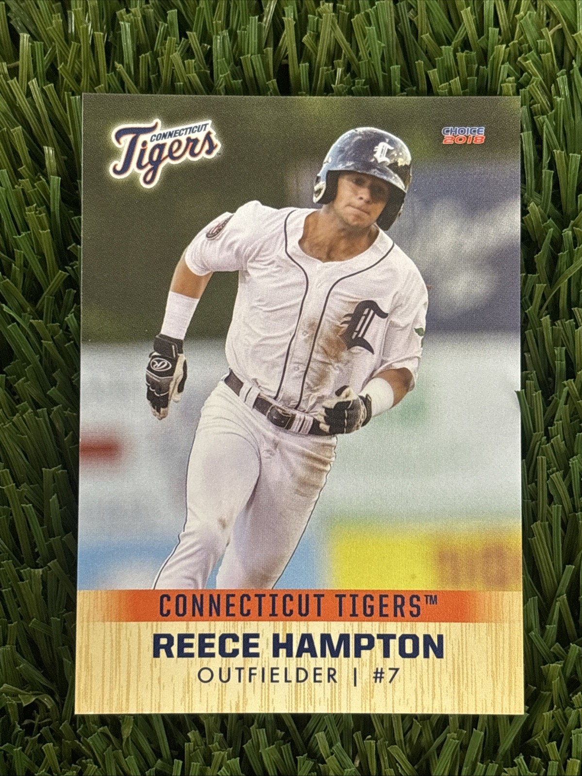 2018 Choice Connecticut Tigers Reece Hampton #15 Detroit Tigers MILB