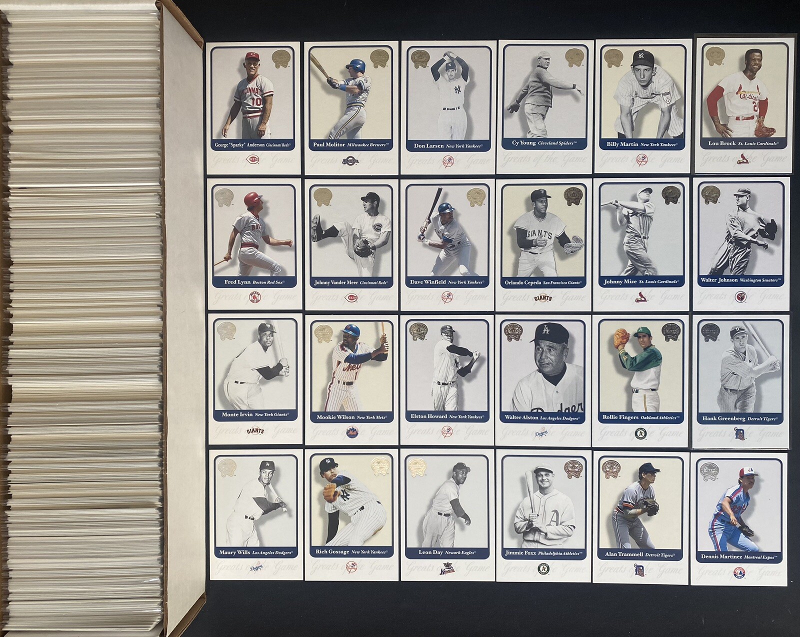2001 Fleer Greats of the Game – Baseball Cards – Complete Your Set – You U Pick