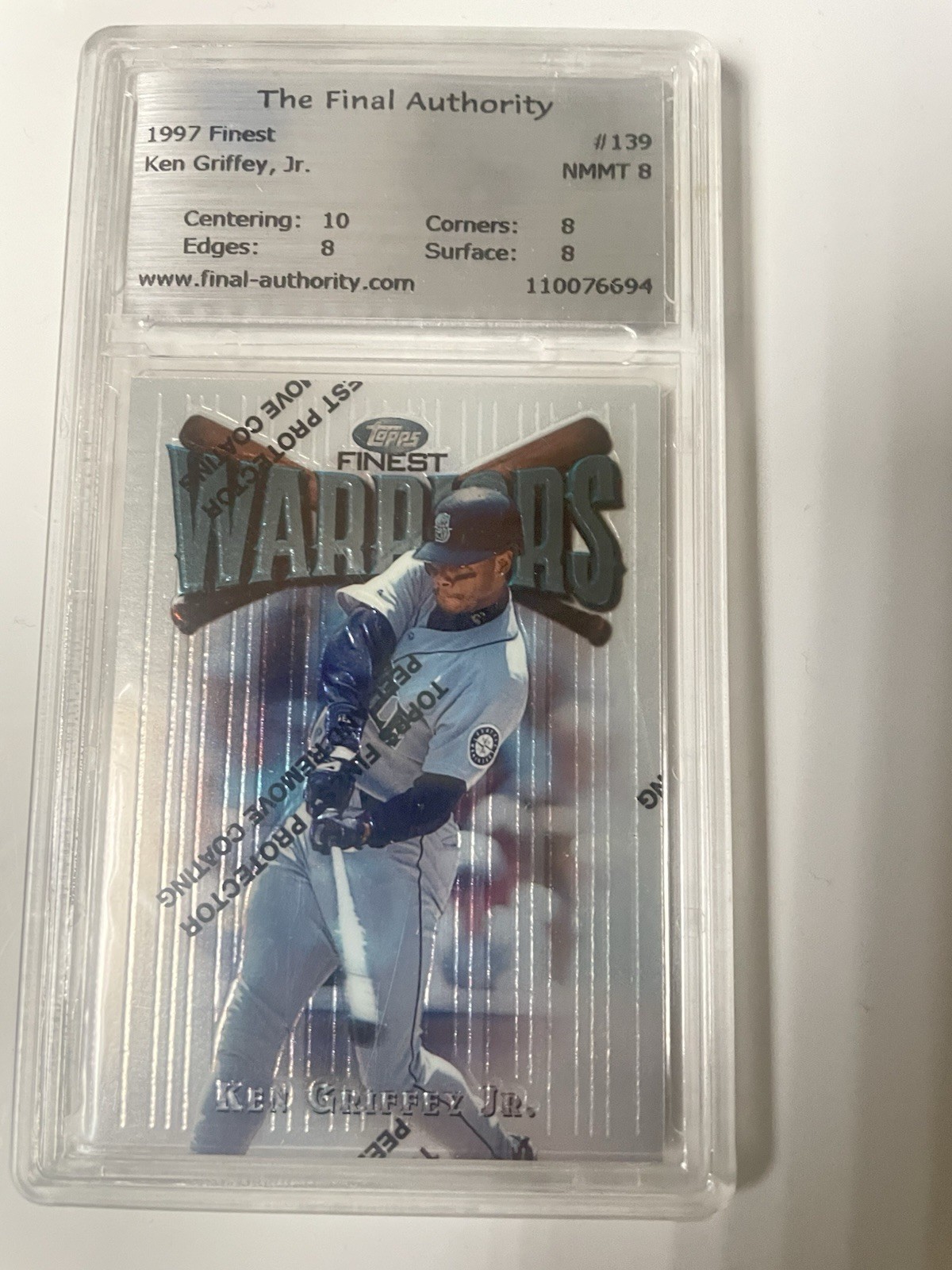 1997 Finest Ken Griffey Jr. Warriors #W54 Uncommon The Final Authority Nm/Mt 8