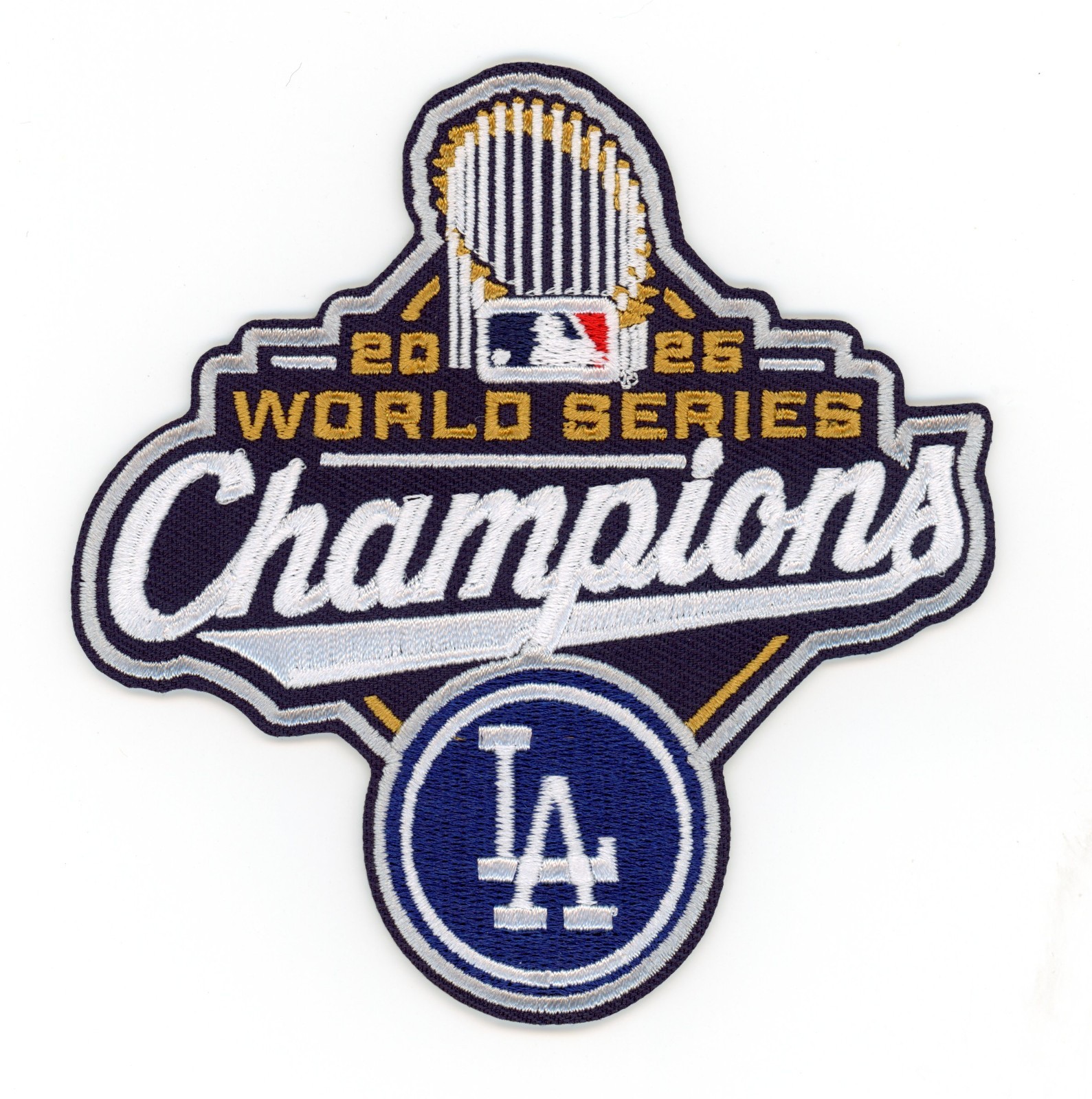 LA Dodgers 2025 World Series Champions Patch – Iron-On Badge