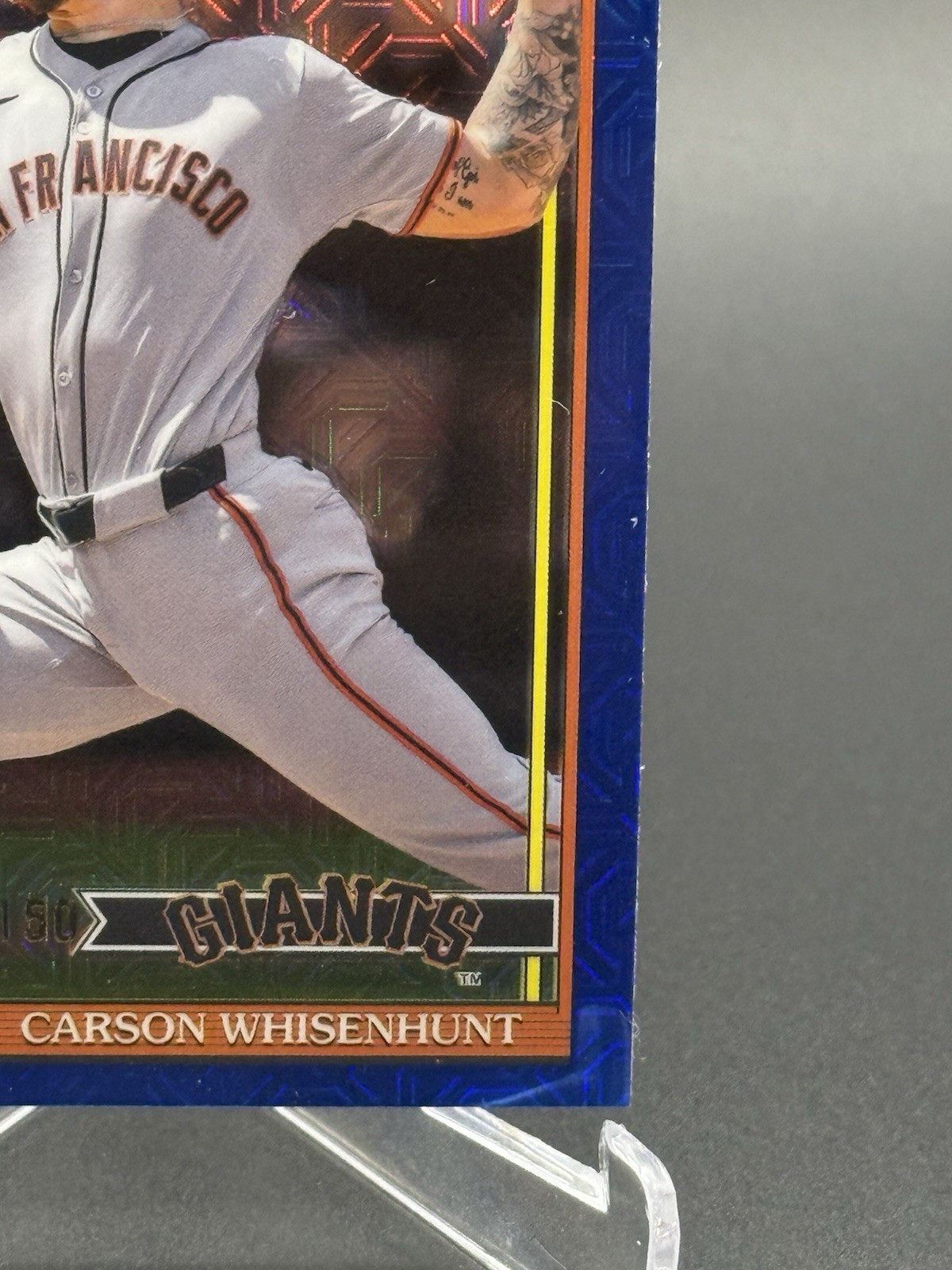 2026 Topps CARSON WHISENHUNT SIlver Pack Mojo Blue Refractor /150 91C-52 (RC)