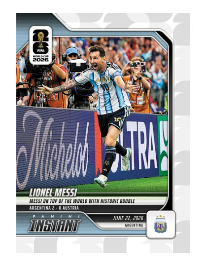 Lionel Messi – 2026 Panini Instant FIFA World Cup 2026 #89 Argentina PRESALE