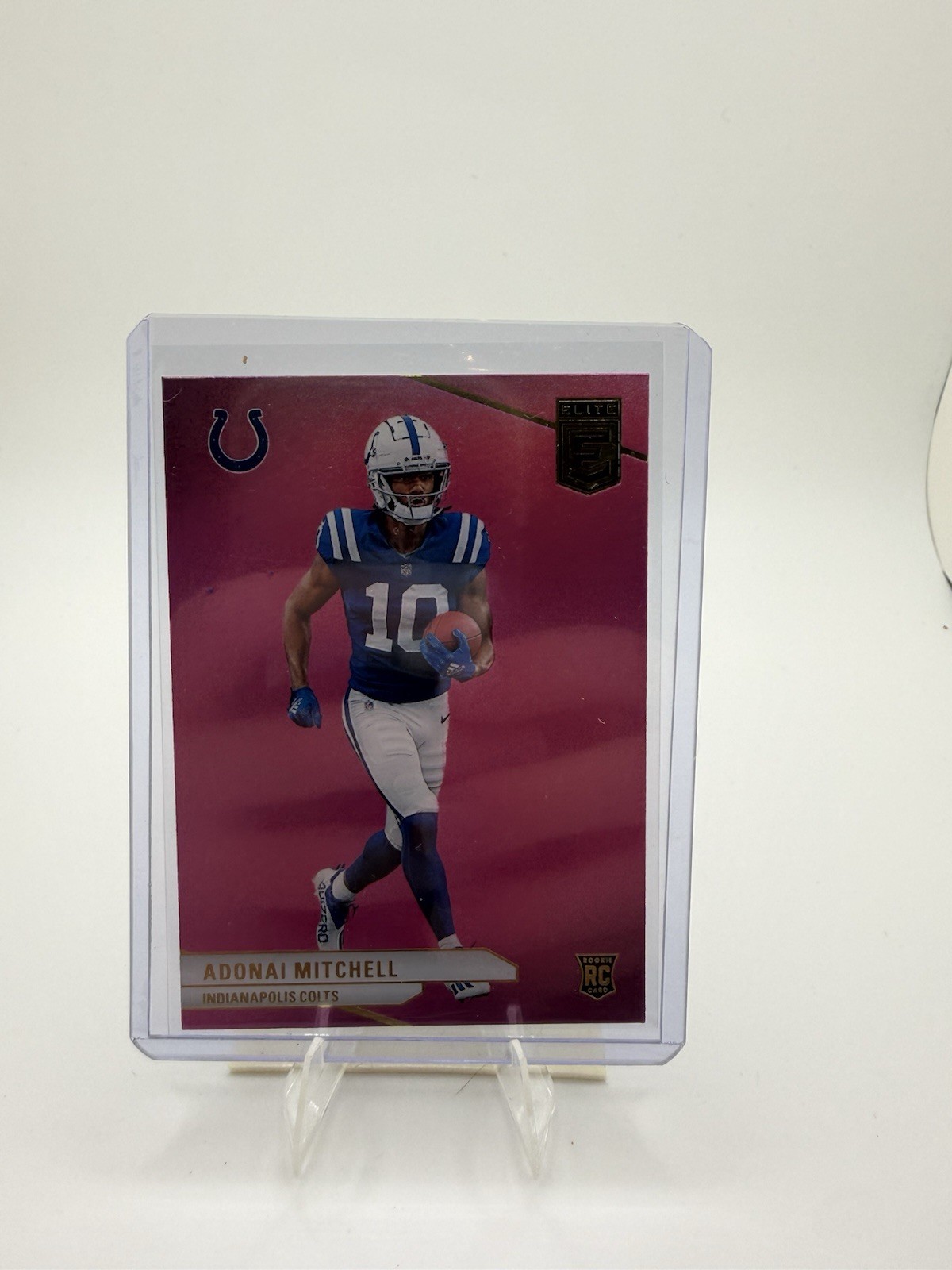 2024 Panini Donruss Elite – Rookies Adonai Mitchell #136 Pink (RC)