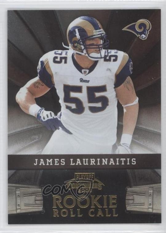 2009 Playoff Contenders Rookie Roll Call Gold /100 James Laurinaitis #25 RC 0j6