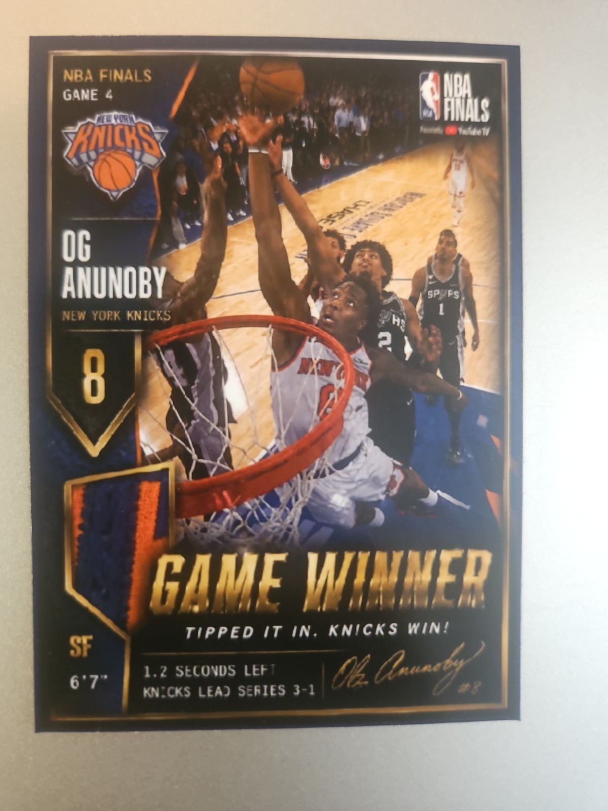 Knicks Custom Card – NBA Finals Game 4 OG Anunoby