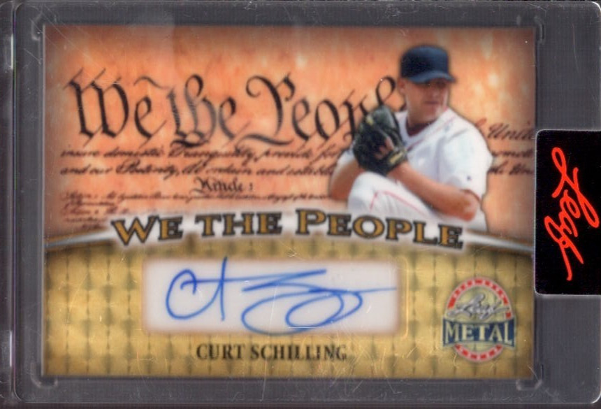 CURT SCHILLING 2026 Leaf Metal #WP-CS1 Gold Super Prismatic Autograph Auto #1/1