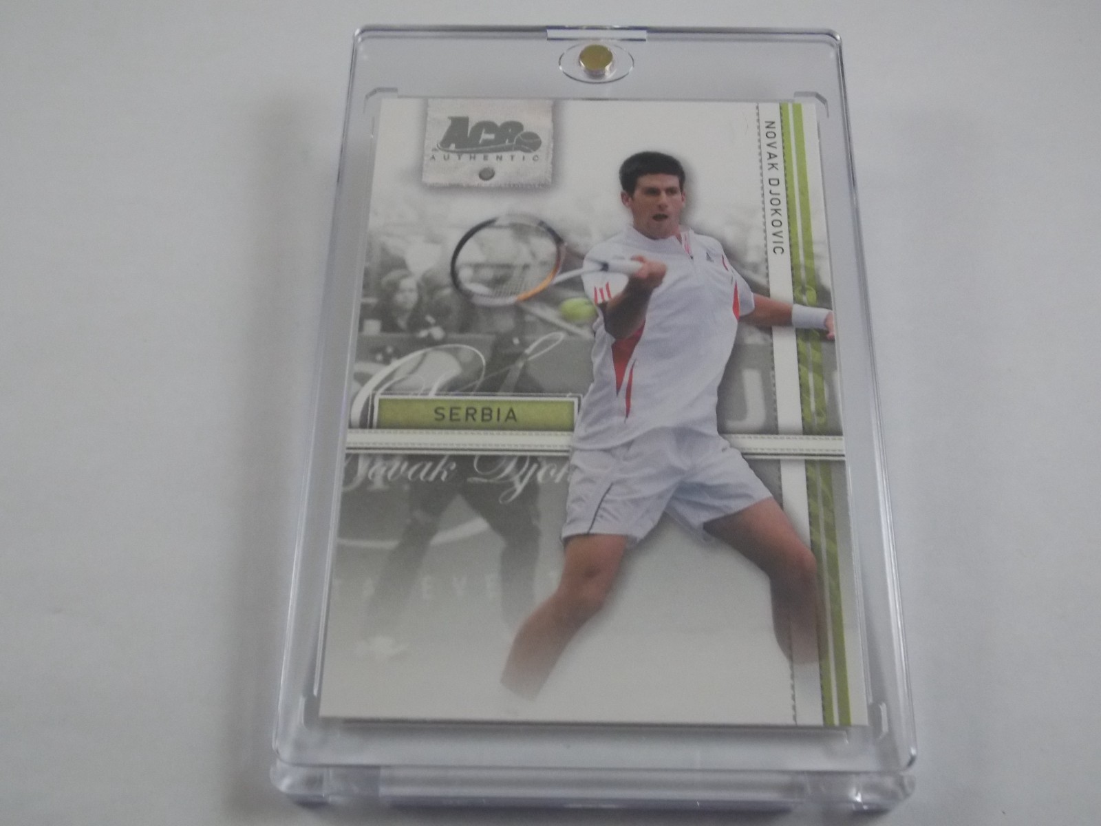 NOVAK DJOKOVIC 2007 #16 Ace Authentic TENNIS base card in new holder RC MINT.