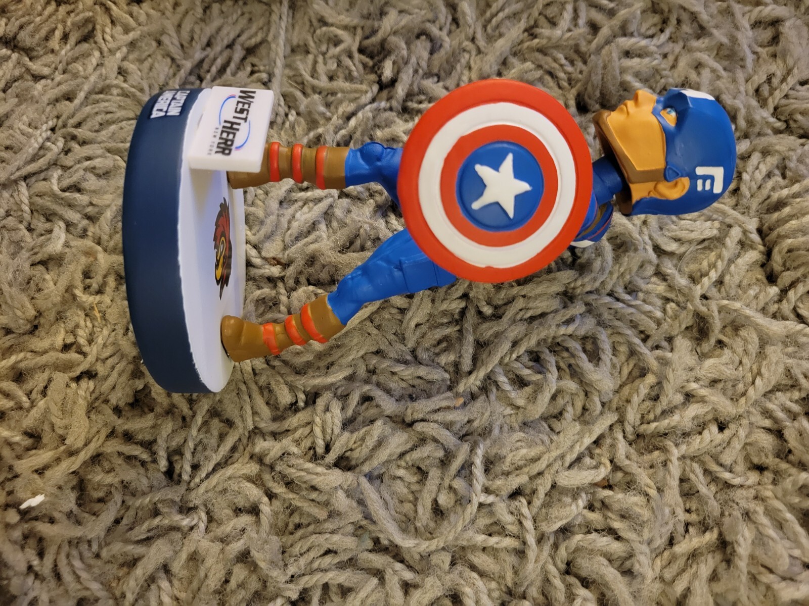 ROCHESTER RED WINGS MARVEL CAPTAIN AMERICA SGA BOBBLEHEAD!