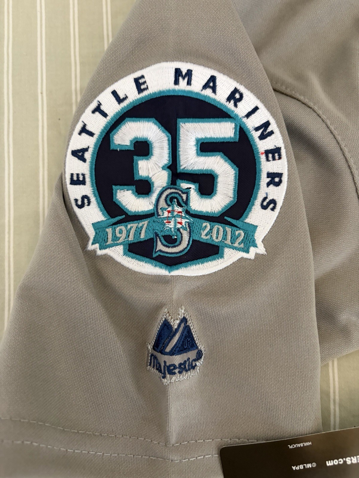 Ichiro Seattle Mariners 2012 Jersey With 35th Anniversary Patch! Men’s