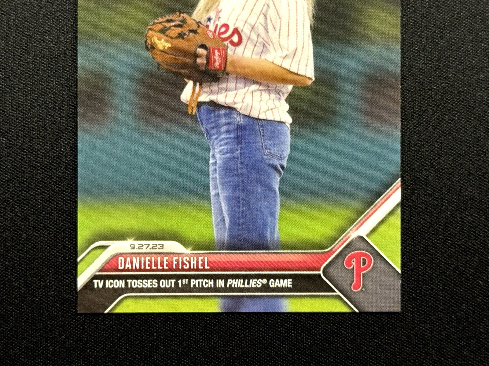 DANIELLE FISHEL 2023 TOPPS NOW First Pitch Philadelphia Phillies Boy Meets World