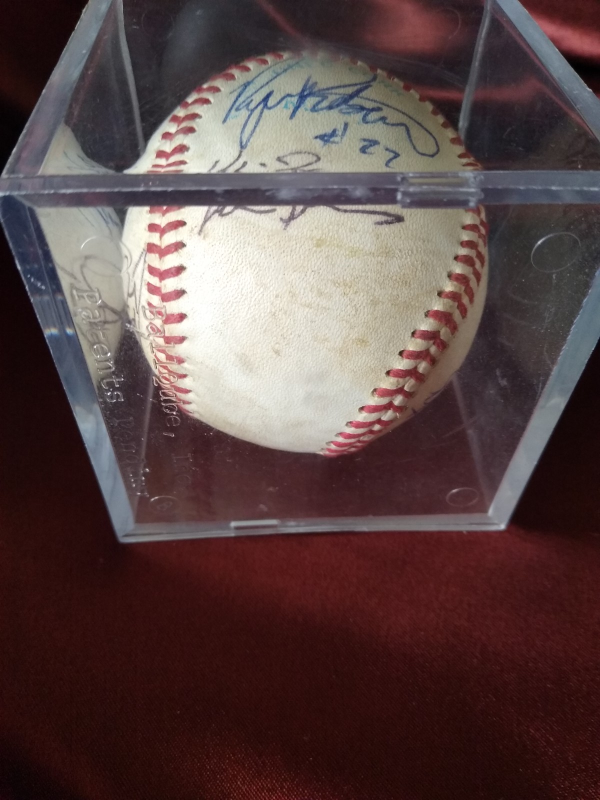Early 2000s Kane County Cougars Autographed Game Used Baseball Unknown Players