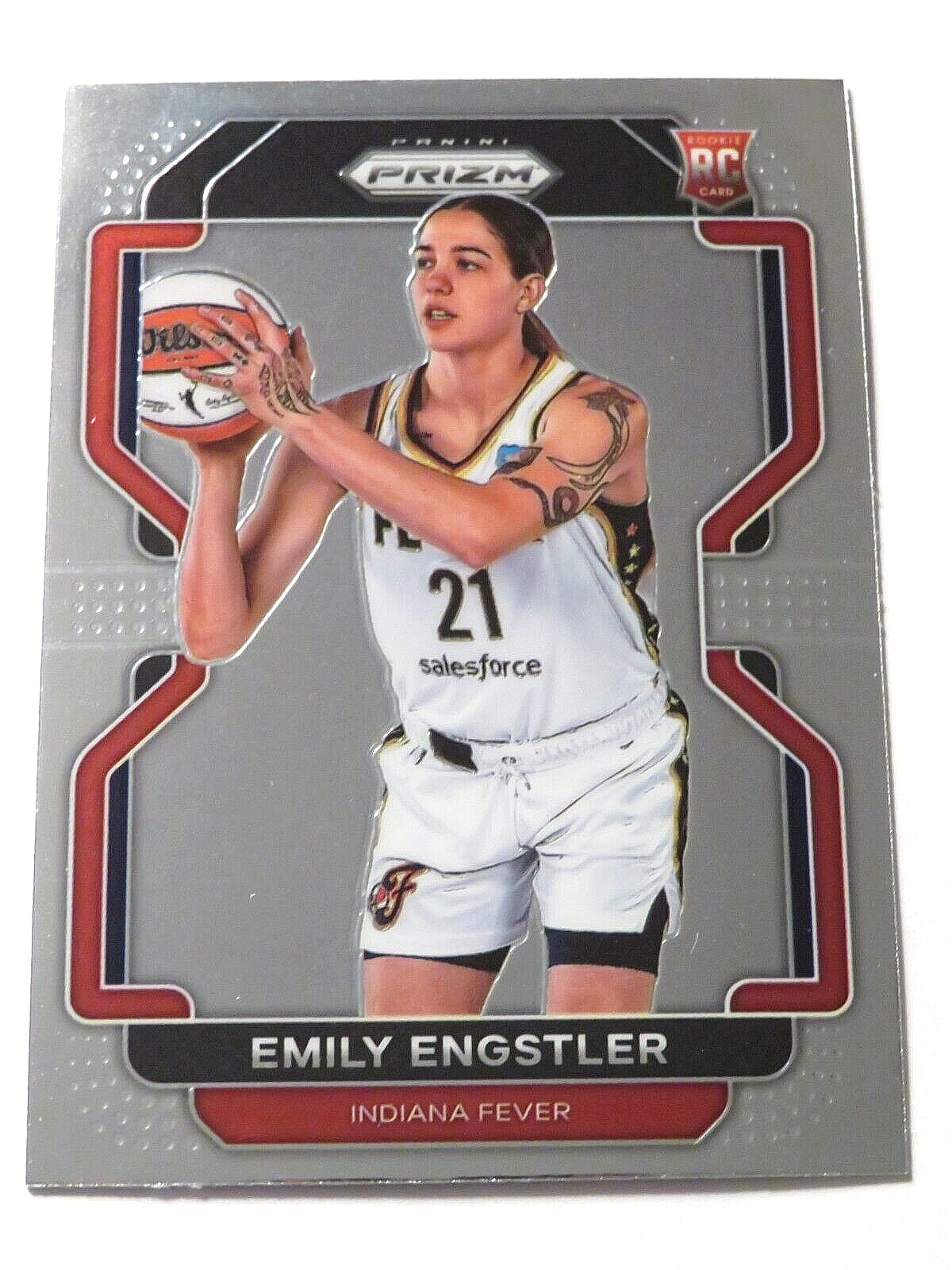 2022 Panini Prizm Basketball WNBA Emily Engstler Base Rookie Card #184 Fever