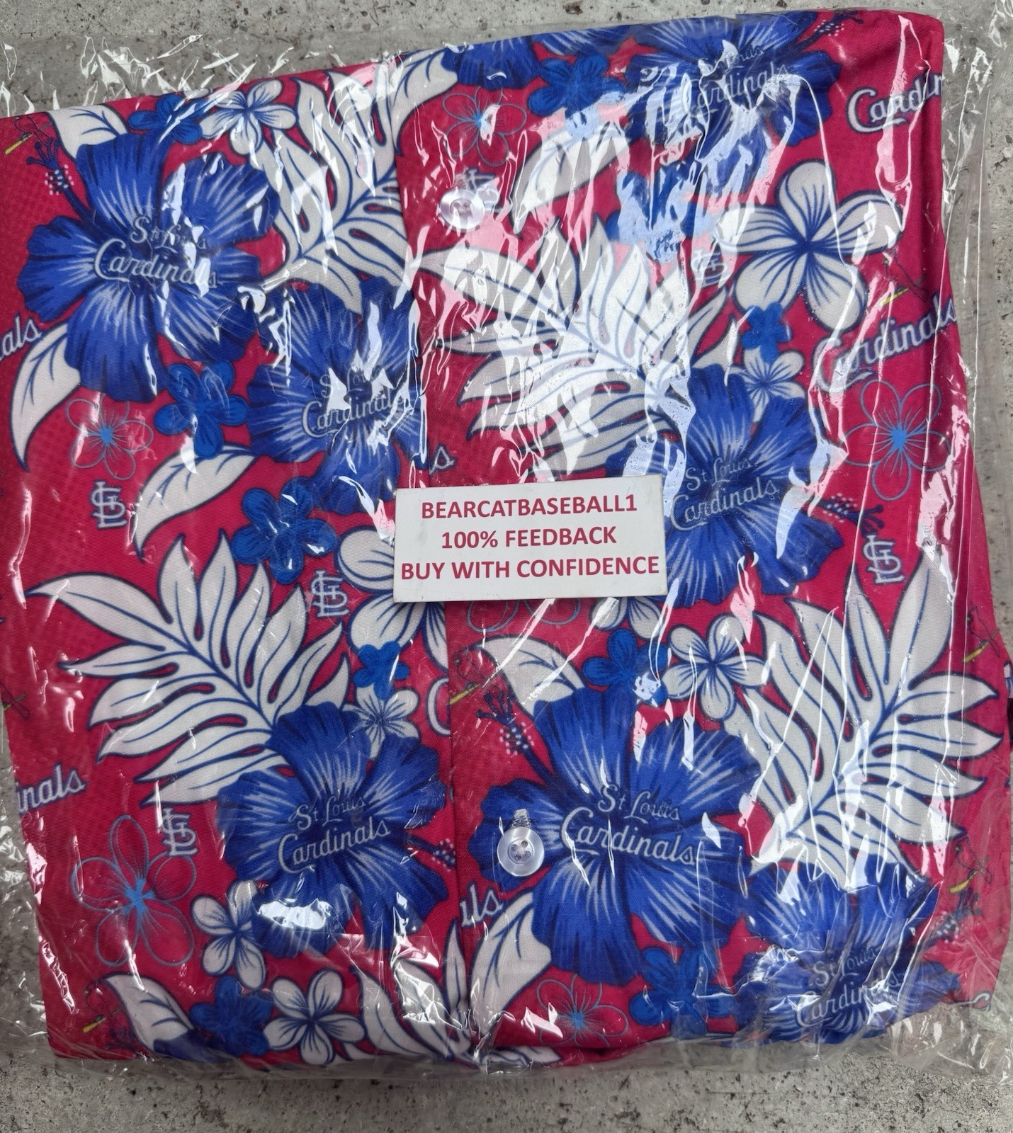 🚨 SIZE MEDIUM ST. LOUIS CARDINALS ALL OVER PRINT SHIRT & SHORT SET 6/26/26 SGA
