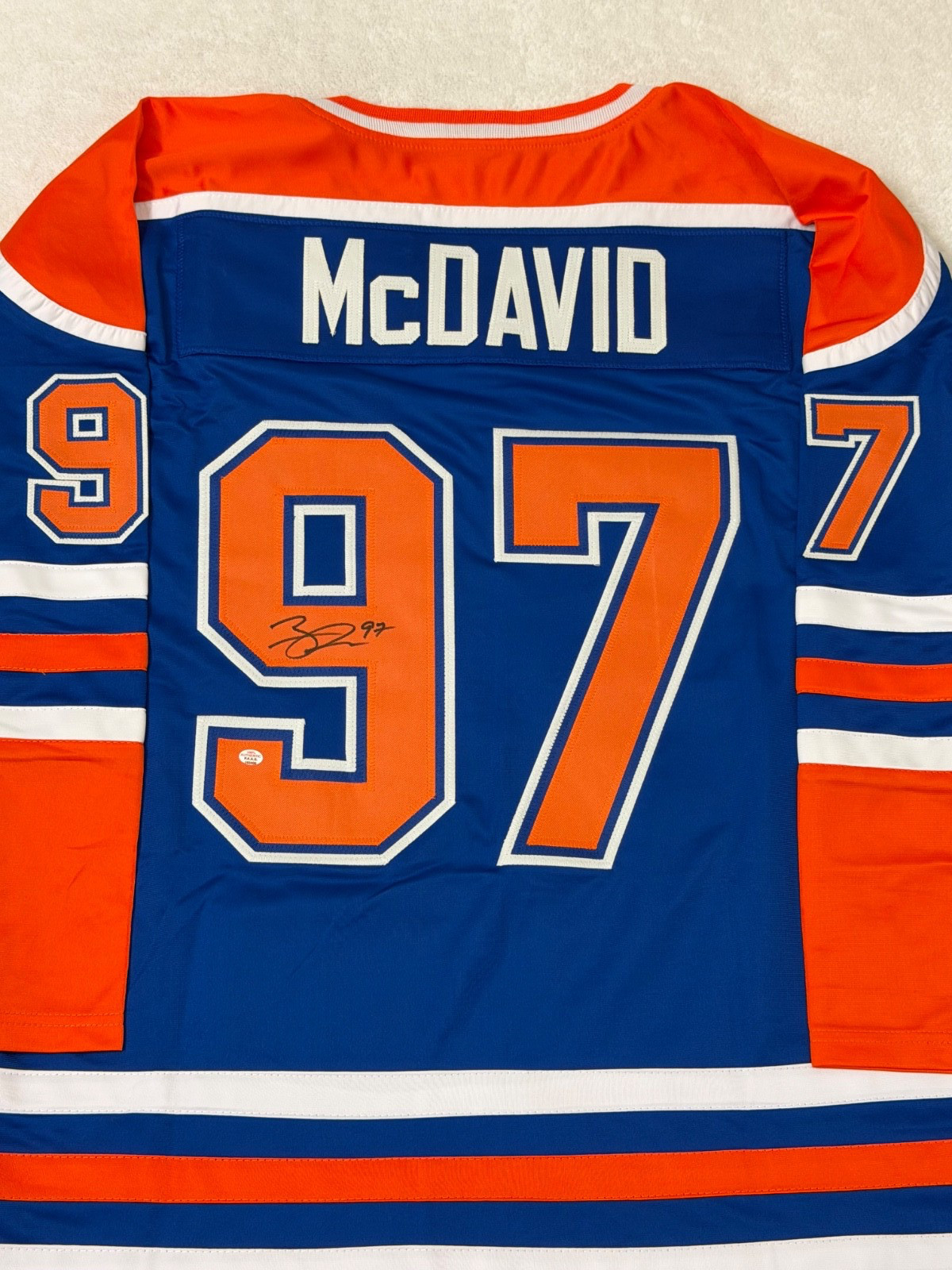 Connor Mcdavid Edmonton Oilers Signed Hockey Jersey COA