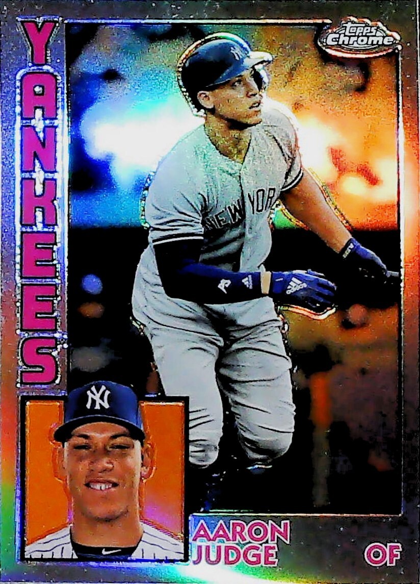 2019 Topps Chrome Refractor 35th Anniversary 1984 Card # 84TC-1 AARON JUDGE
