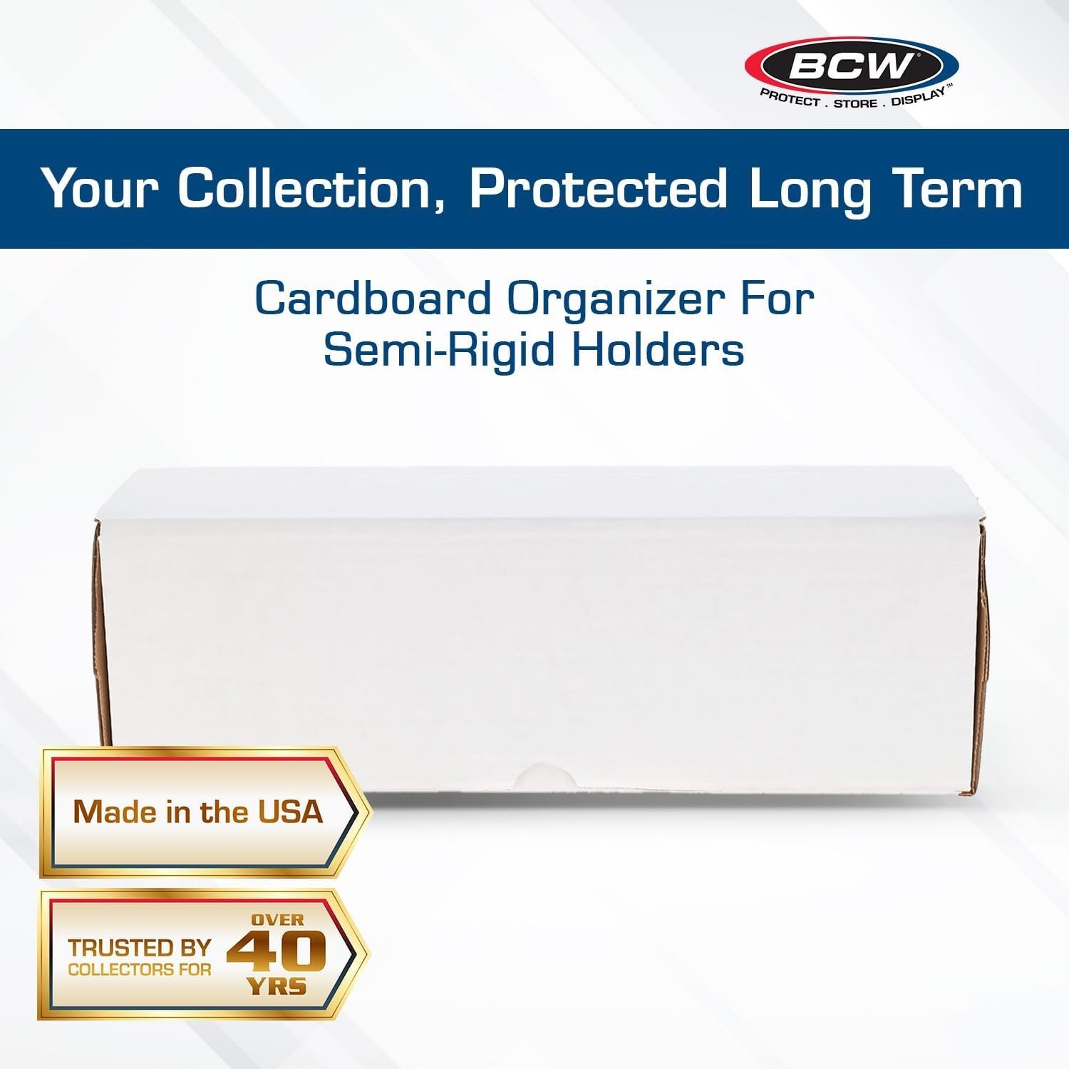 BCW #1 Semi Rigid Card Holders Storage Box 14″ Fit Baseball Basketball & Gaming