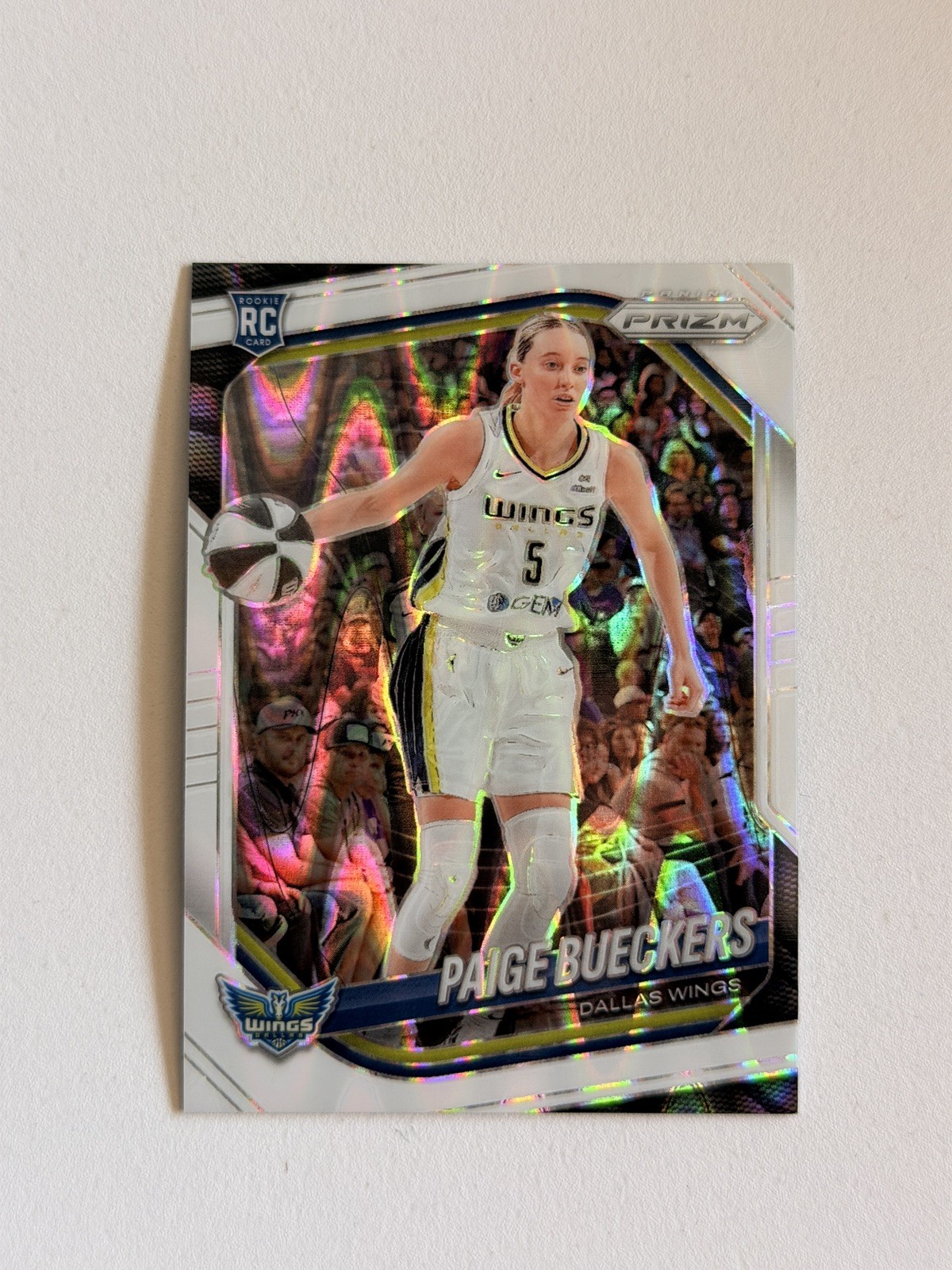 2025 Panini Prizm WNBA Paige Bueckers White Seismic Prizm RC ROOKIE #5 SP