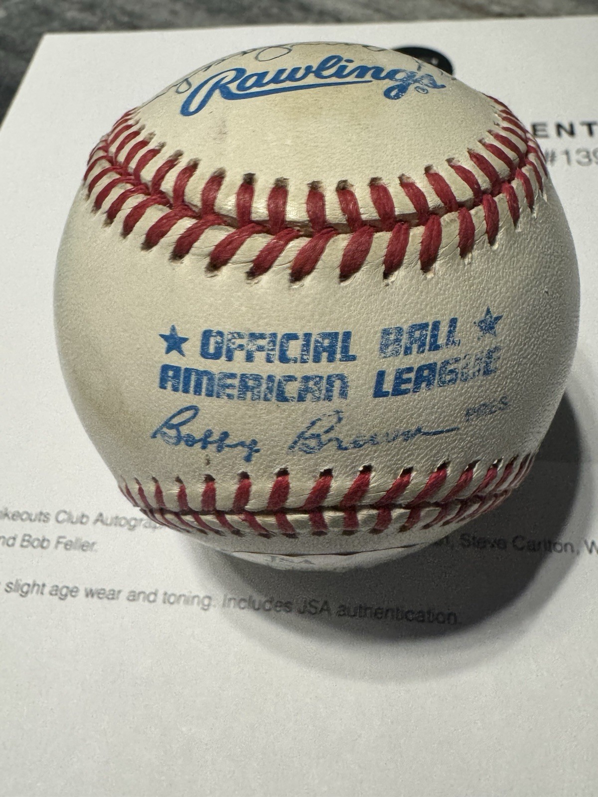2500 strikeout club signed baseball