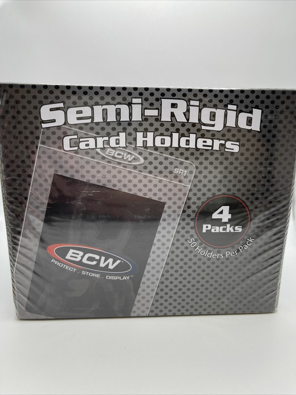 BCW Semi-Rigid Card Holders #1 4 Packs of 50 Sleeves, BOX of 200 Total