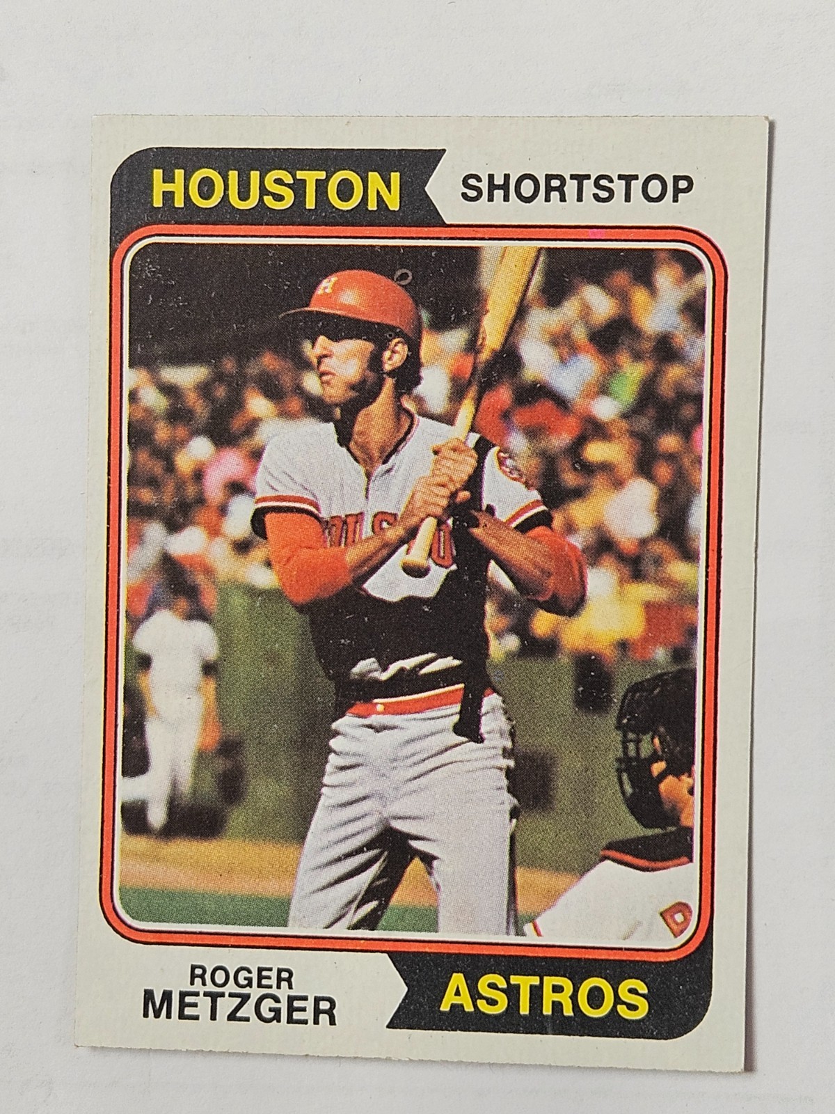1974 Topps Roger Metzger 224 Houston Astros near mint or better Card is scanned