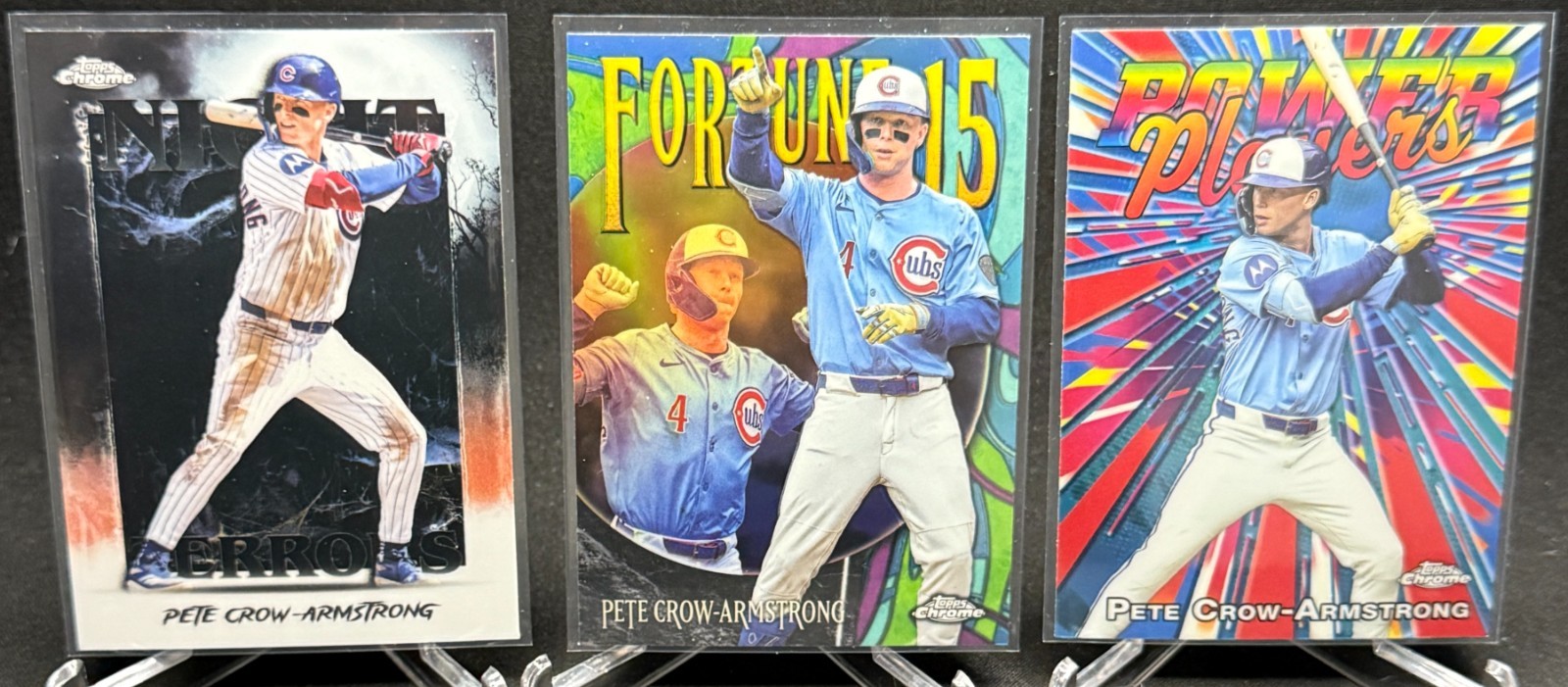 2025 Chrome Update – Pete Crow-Armstrong – Night Terrors/Fortune 15/Power Player