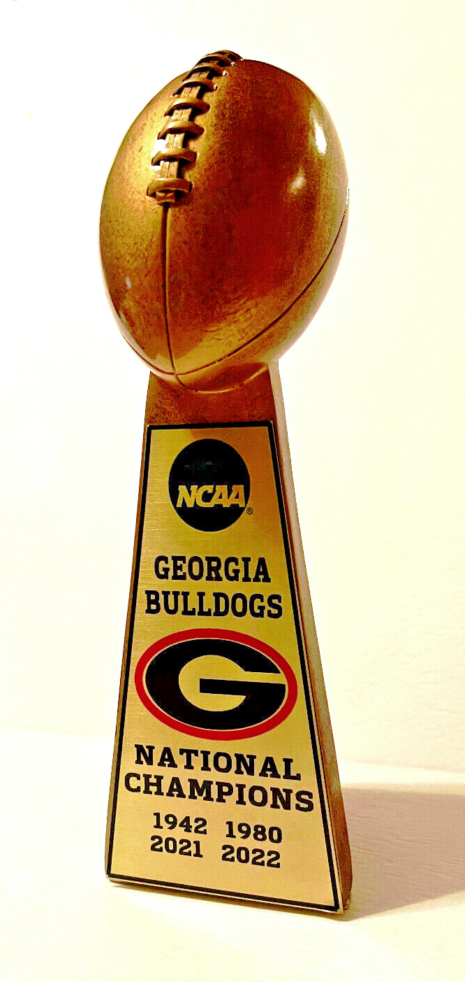 15″ 2022 GEORGIA BULLDOGS NCAA NATIONAL CHAMPIONSHIP FOOTBALL TROPHY