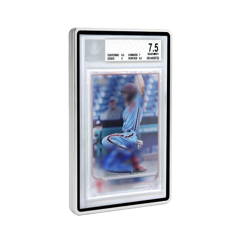 1-10PCS Magnetic Slab Case Protector For BGS Graded Cards Stackable Metal Bumper