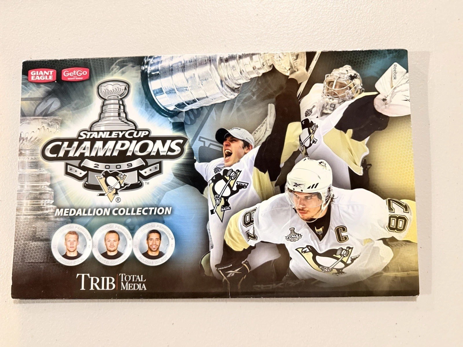 2009 TRIB Total Media Stanley Cup Medallion Set – Penguins – 4 Cards