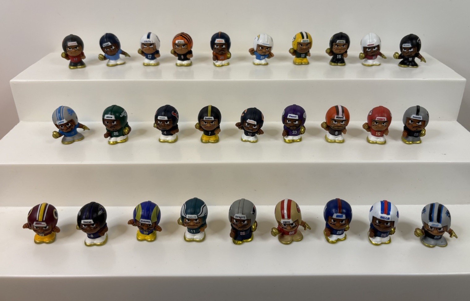 TeenyMates NFL Lot Of 28 Mini Figures Different Teams Football