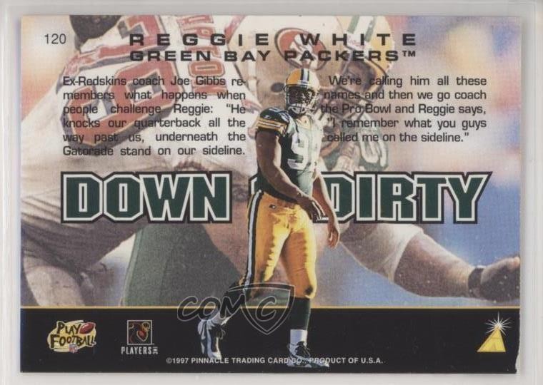 1997 Pinnacle Action Packed Reggie White #120 HOF 0l2