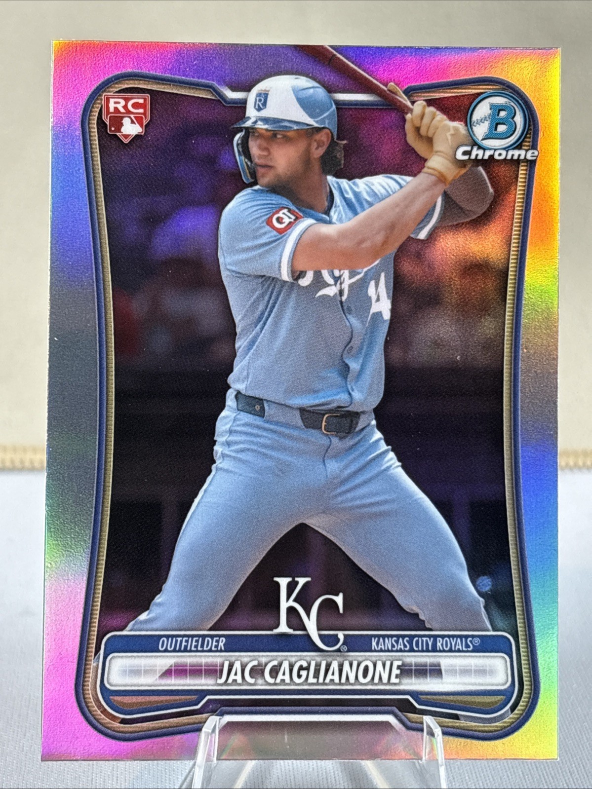 2026 Jac Caglianone Bowman Chrome RC #75 Red RC Refractor Hot SP!