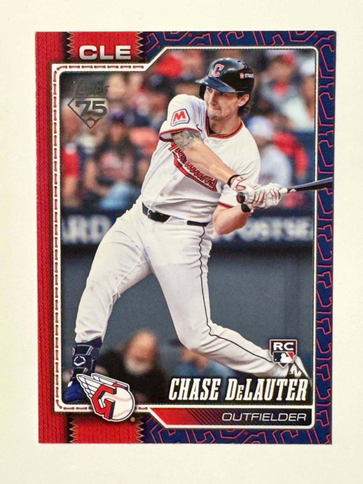 2026 Topps Series 2 Chase DeLauter RC Team Border Parallel SSP Guardians + BONUS