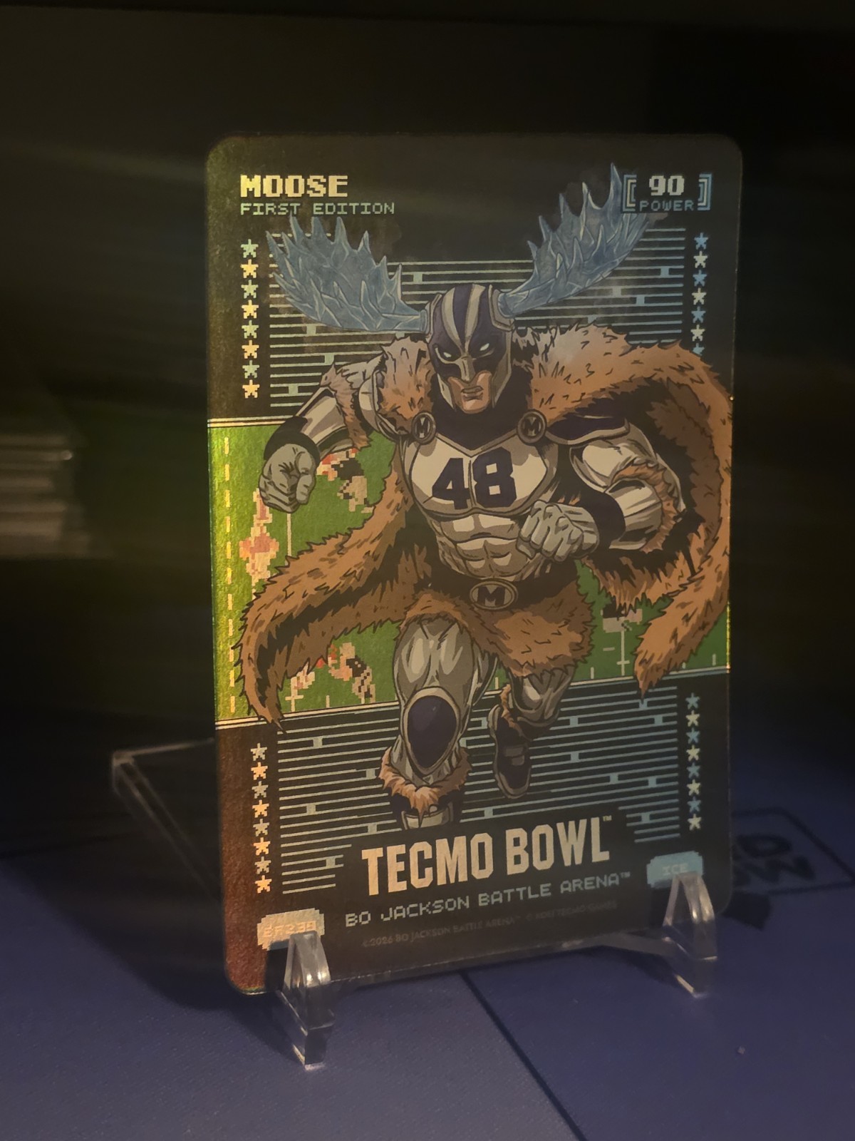Bo Jackson Battle Arena Tecmo Bowl Moose Daryl Johnston Ice Battlefoil