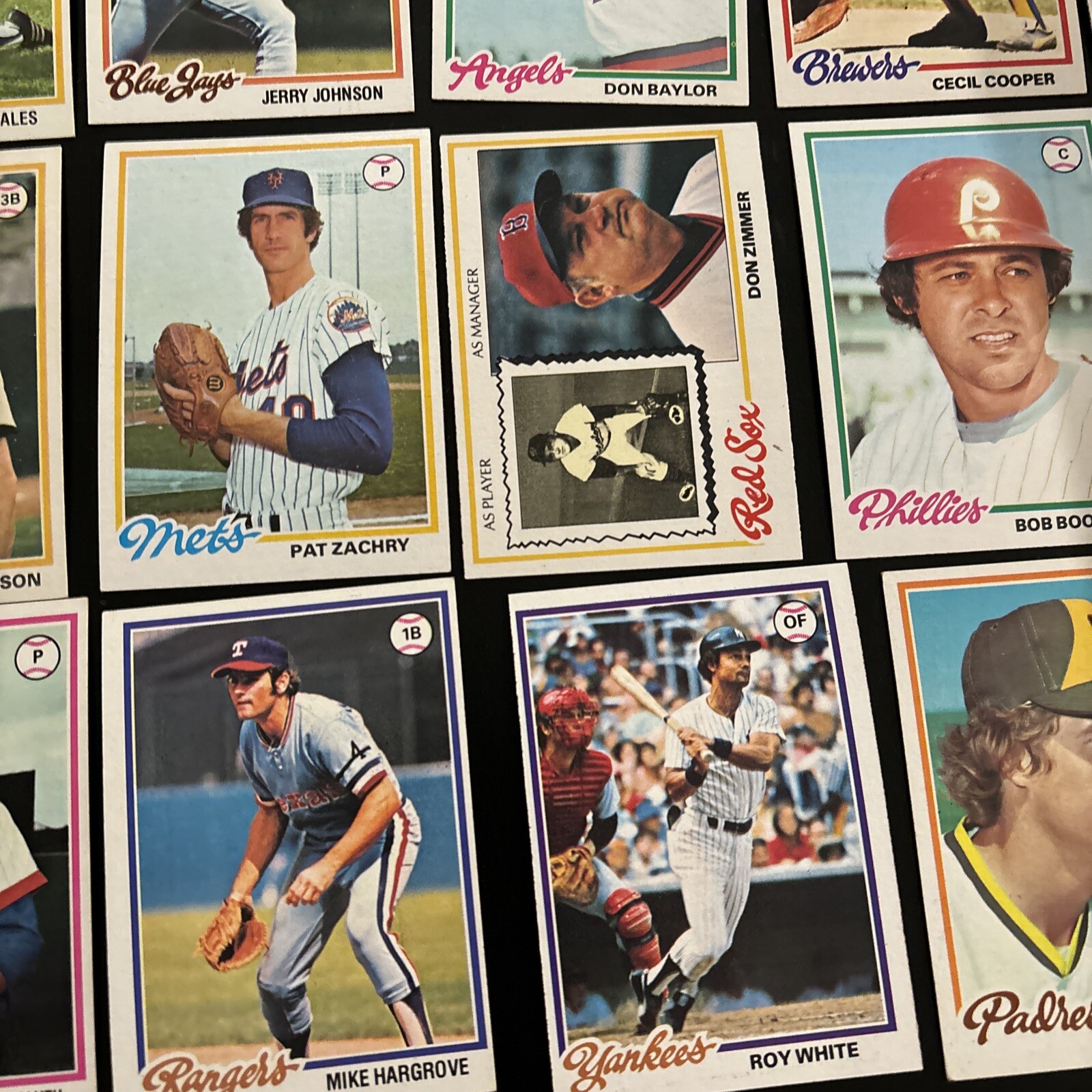 1978 Topps Baseball Card Singles #1-175 U-Pick EX+ FREE SHIPPING