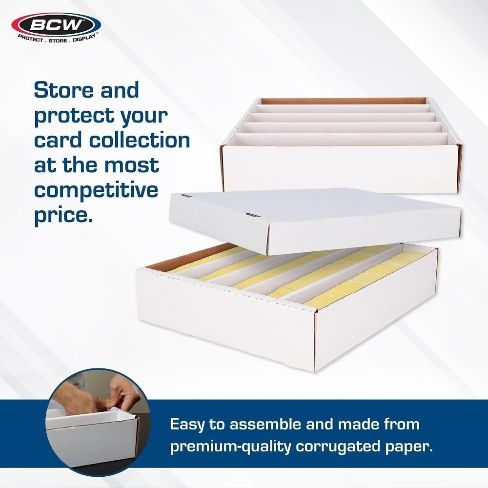 BCW 5000 Count Corrugated Cardboard Super Monster Box Sport Trading Card Storage