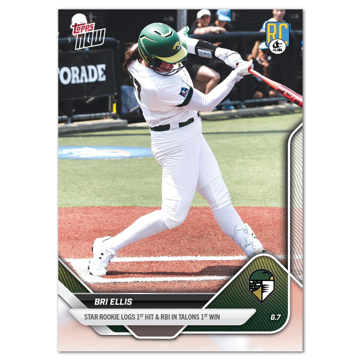 2025 AUSL Topps Now Athletes Unlimited #3 Bri Ellis RC Talons – IN HAND