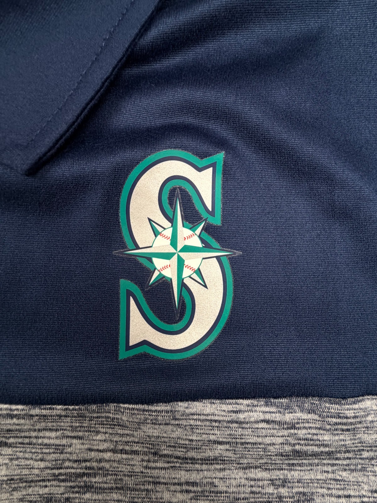 Seattle Mariners Majestic Performance Golf Polo Shirt Mens XL Stretch New