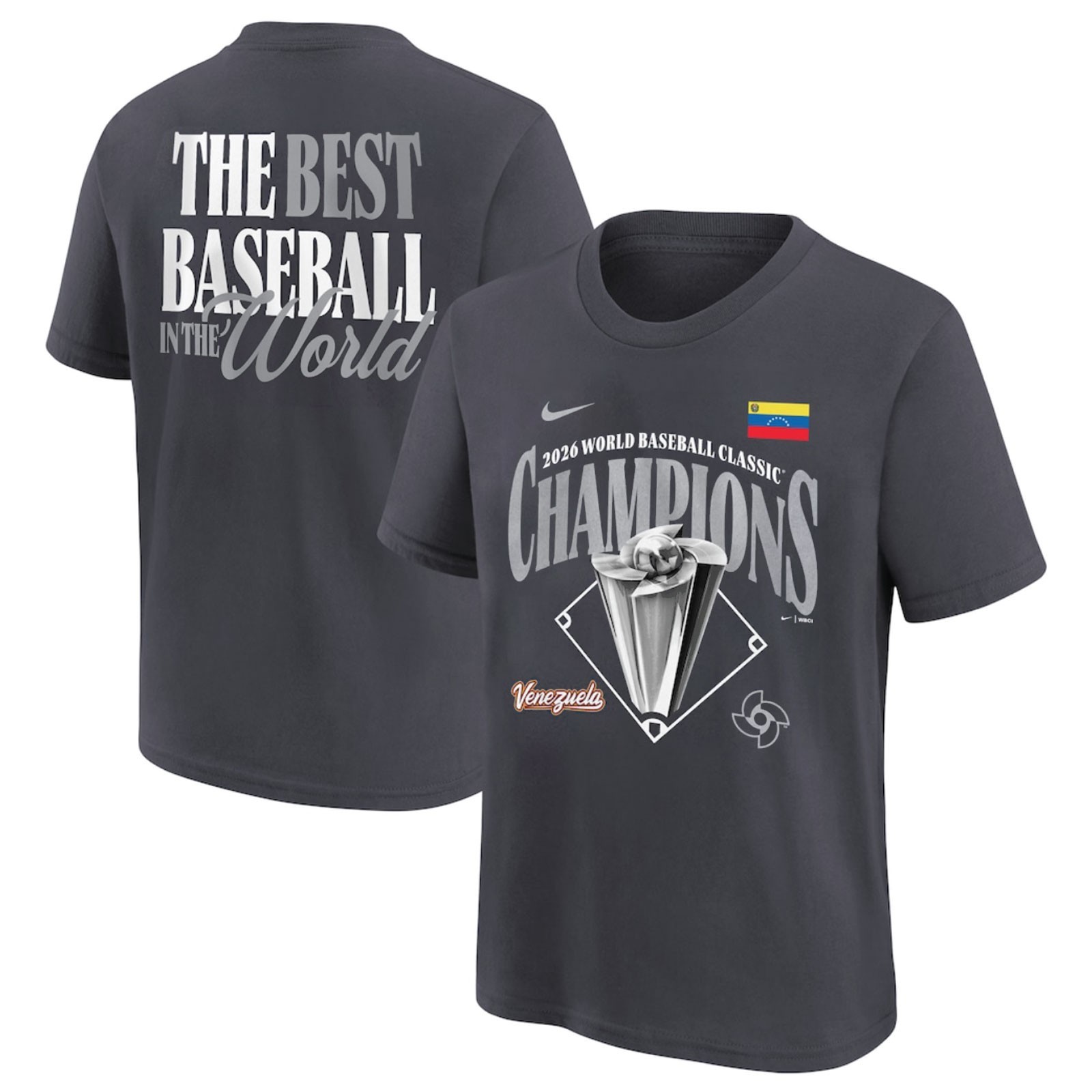 Men’s Venezuela Baseball 2026 World Baseball Classic Champions Locker Room Shirt
