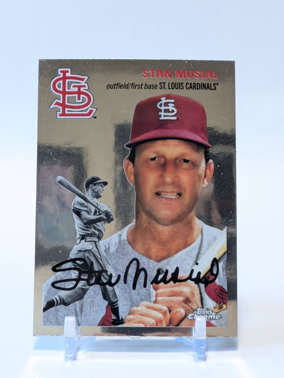 Stan Musial 2023 Topps Chrome Platinum Anniversary #408 – FREE SHIPPING